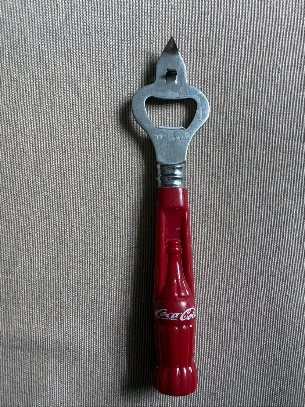 Coca Cola Red Bottle Opener with Embossed Bottle Handle